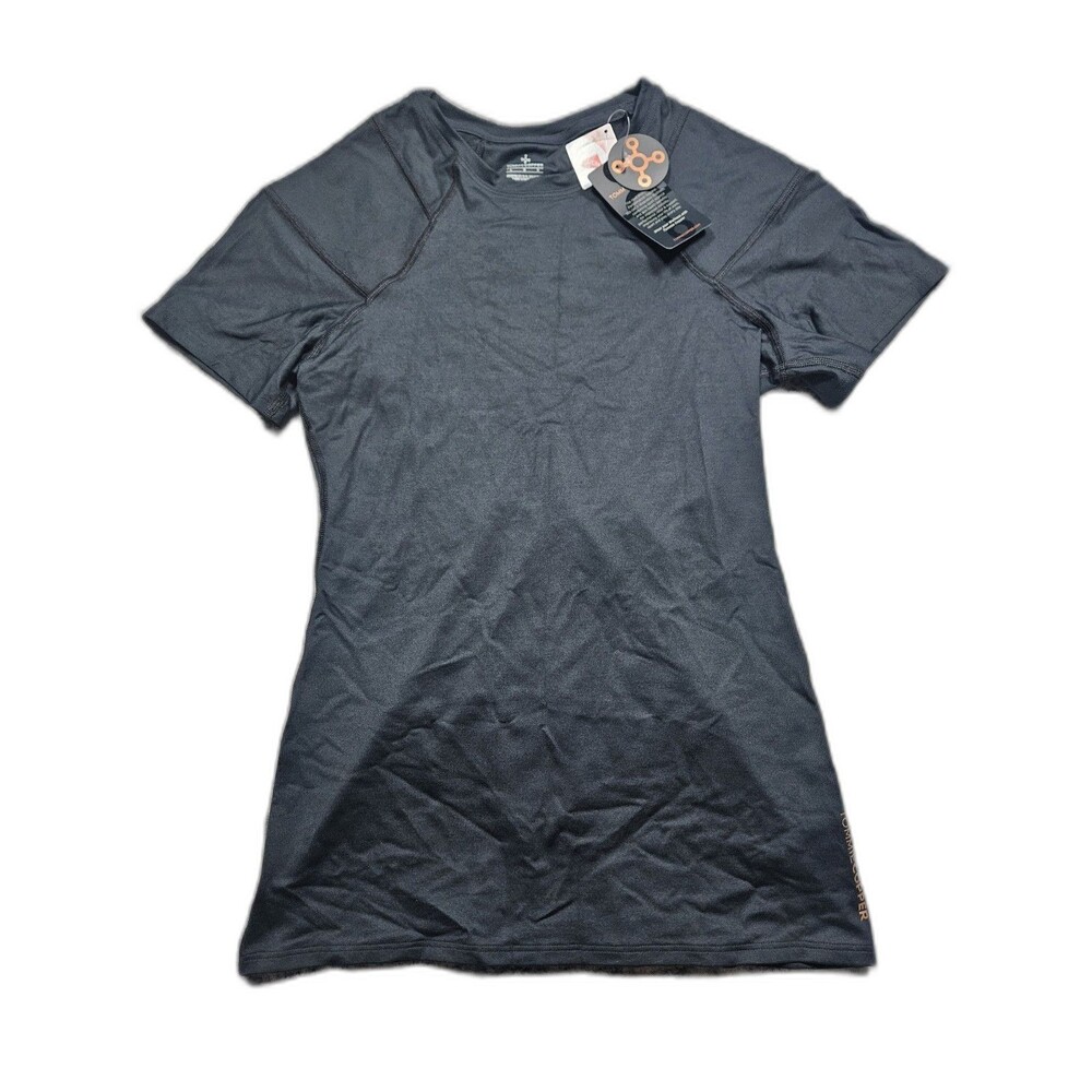 NWT Tommie Copper COMPRESSION SHIRT shoulder support WOMEN'S Size Medium Black